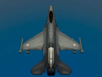 General Dynamics F-16 Free low-poly 3D model