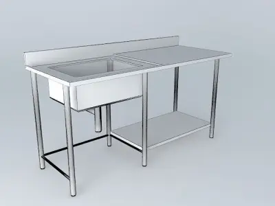 Kit217 Bancada Inox Cuba por Alex Marques Free 3D model