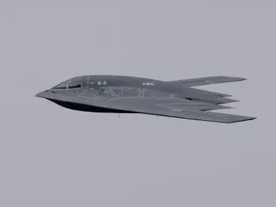 Northrop B-2 Spirit Fully-Rigged - Animated - Game Ready Low-poly 3D model