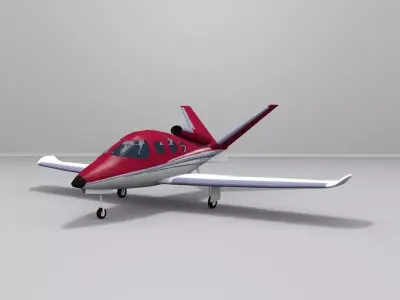 Cirrus Vision SF50 Low-poly 3D model