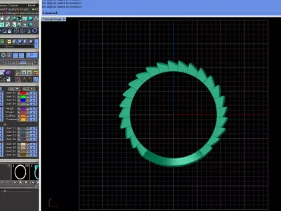 Delicate jeweled ring 3D print model