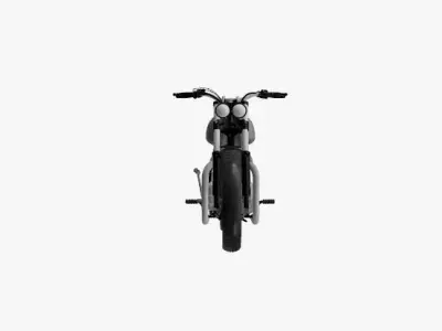 Classic Bobber Motorcycle 3D Model 3D print model