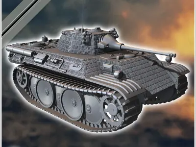 VK 1602 Leopard - Germany Eastern Western Front Normandy Italy B 3D print model