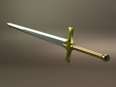 Sword Low-poly 3D model Low-poly 3D model