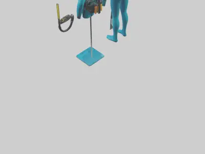 Scuba Diving Equipment model Low-poly 3D model