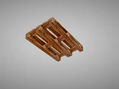 Pallet-Epal Low-poly 3D model