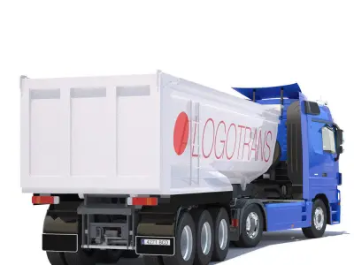 Mercedes Actros Dump Truck 3D model