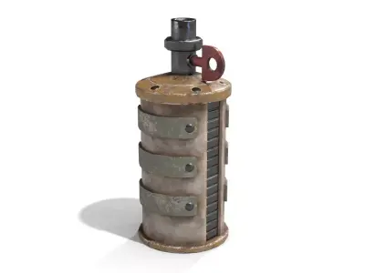 Homemade Grenade Low-poly 3D model