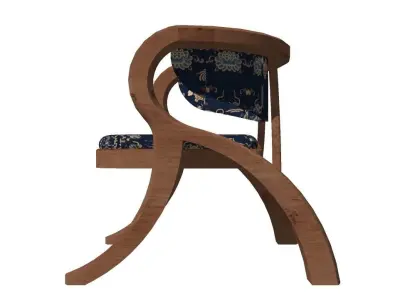 Imperial Elegance Armchair 3D model