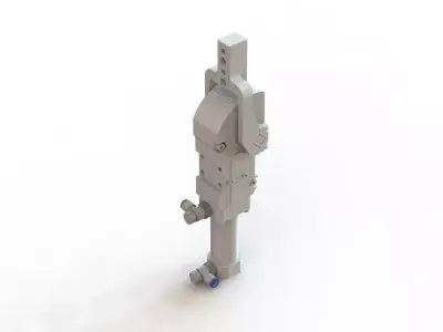 Cilindro Pneumatico SMC CKZT25 105 DCL781EL Pneumatic Cylinder 3D model