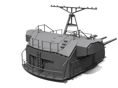 YAMATO 1550 mm  NENDO SHIKI gun 3D print model