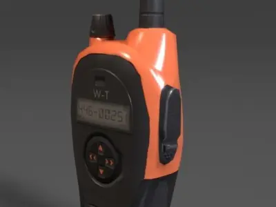 Walkie talkie Low-poly 3D model get