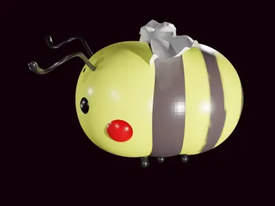 Cartoon Bee 3D model buy