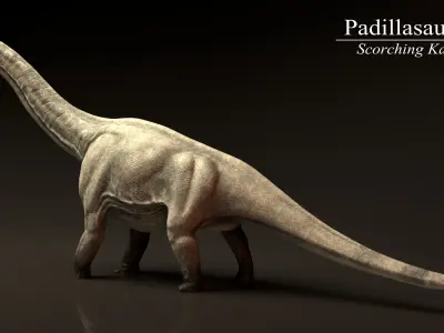 Padillasaurus Asset Pack Low-poly 3D model