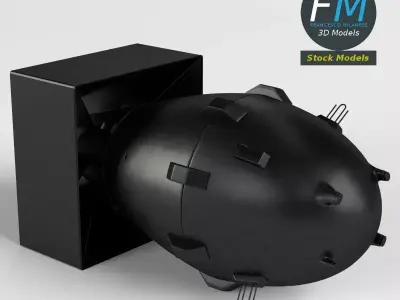 Fat Man nuclear bomb 3D model