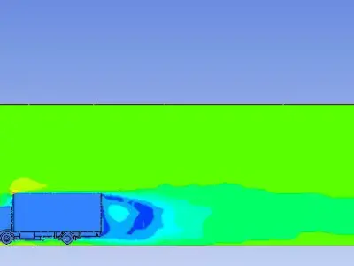 Truck simulation in ansys 15 and 16  3D model