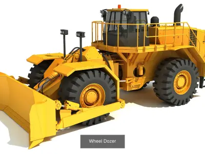 Heavy Construction Machinery Collection 3D Model Pack