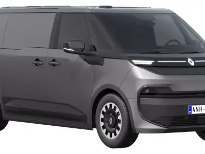 Renault Trafic E-Tech Electric Van 2026 3D model