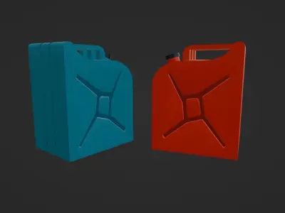 Jerrycan Low Poly Free low-poly 3D model