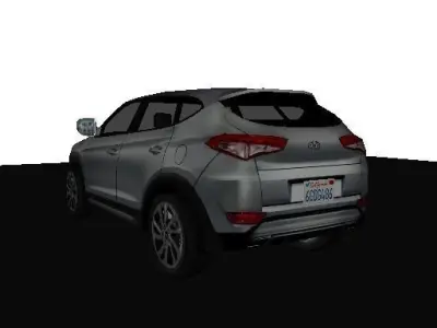 Hyundai Tucson 2017 LOW POLY 3000 Free low-poly 3D model
