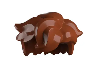 Custom3Dprint Minifigure Accessory - Minifigure Hair S2 - 072 3D print model