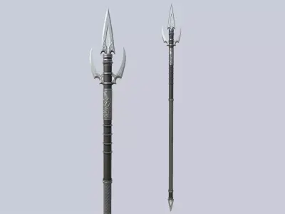 Dark spear Low-poly 3D model shop