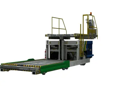 Commander 15i Loader Lowpoly 3D Model Low-poly 3D model