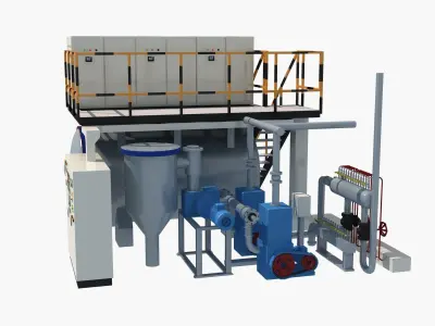 Vacuum Furnace 3D model by building2023