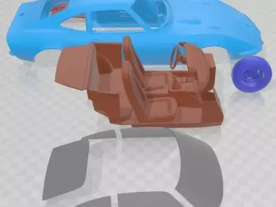 Opel GT 1968 Printable Car 3D print model