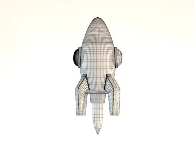 Startup rocket 3D model