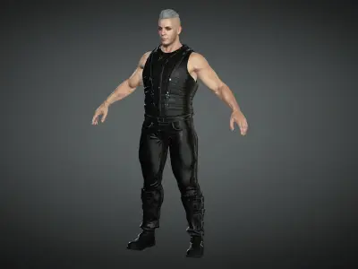 Till Lindemann Low-poly 3D model