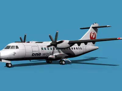 ATR-42-320 Hokkaido Air System HAC 3D model