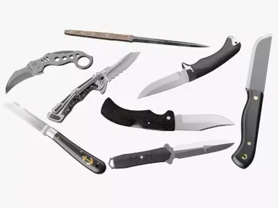 Knifes Bundle 3D model