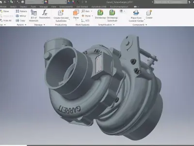 Car turbocharger 3d model 3D model by lequydonhao