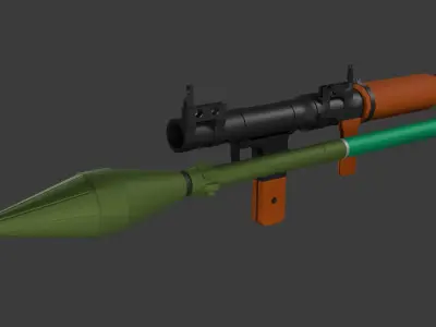 Rpg-7 lowpoly  Low-poly 3D model