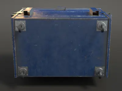 Old Dumpster Low-poly 3D model purchase