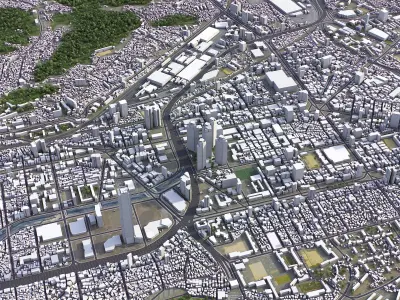 Busan Low-poly 3D model