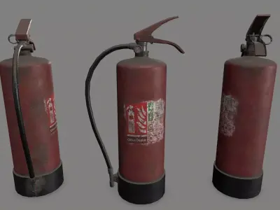Fire Extinguisher Low-poly 3D model 40