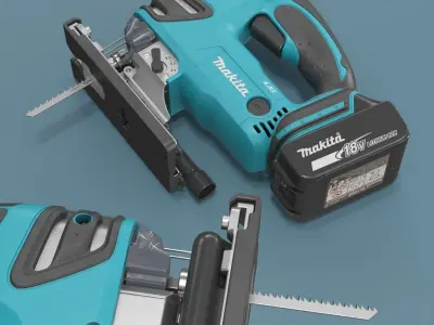 Makita DJV180Z Cordless Jig Saw 3D model