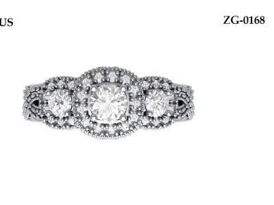 Cushion Ring 3D print model 9