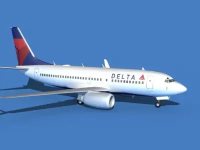 Boeing 737 MAX 7 Delta 3D model