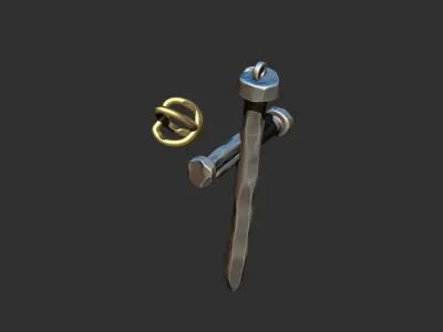 Rustic Nail Cross 3D print model