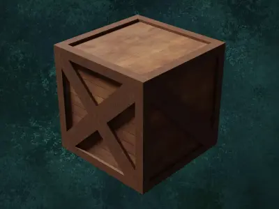 Wood Boxes Series Heavy Crates Cargo Lot1 Group1 3D model
