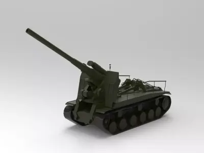 Self-Propelled Gun 3D model