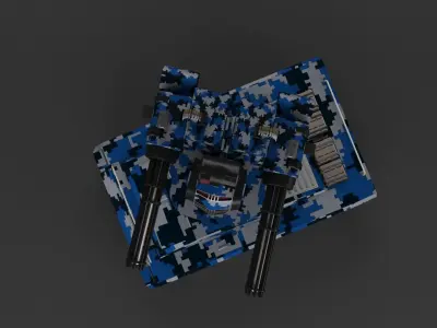 Gatling Tank 3D model