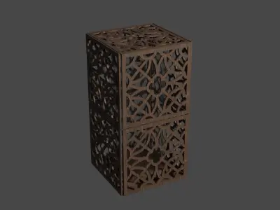 Lamp with PBR textures Low-poly 3D model
