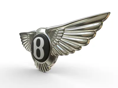 bentley logo 3D model V3