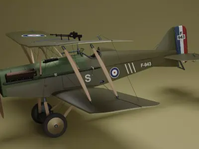 Royal Aircraft Factory SE5 3D model