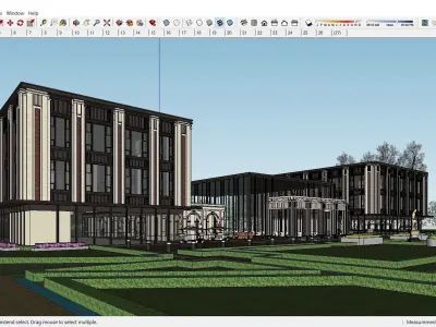 Sketchup Recreational Tourism building C1 3D model