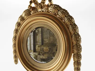 round mirror 3D model buy